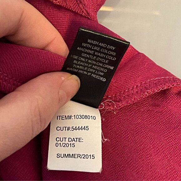 Torrid Magenta Sleeveless V-Neck Fit & Flare Dress Size 1 - Picture 6 of 6